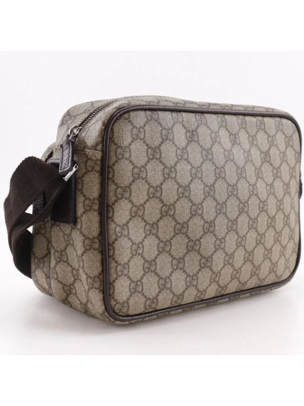 Gucci GG Supreme Canvas Brown Shoulder Bag